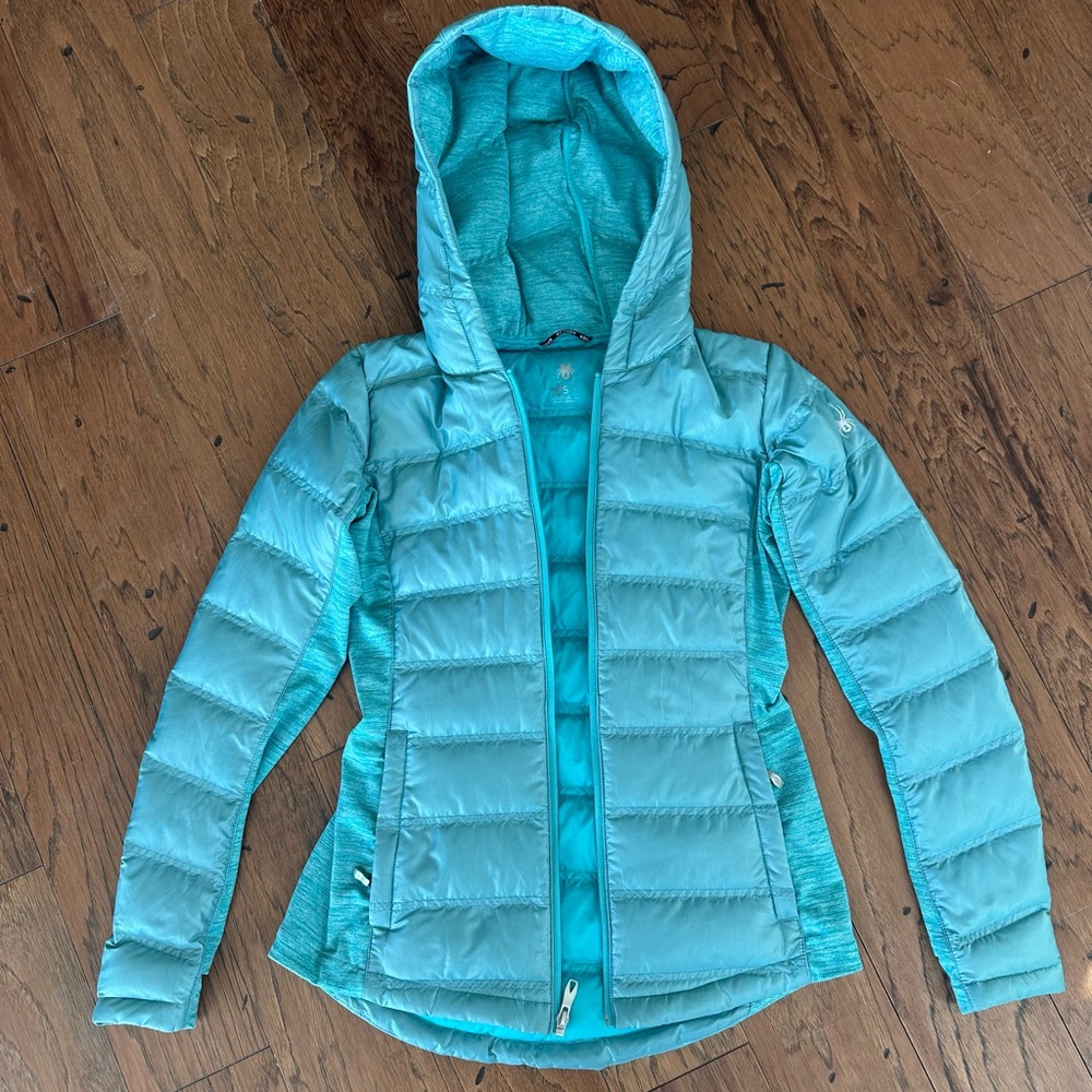 Spyder Women's Teal Puffer Jacket